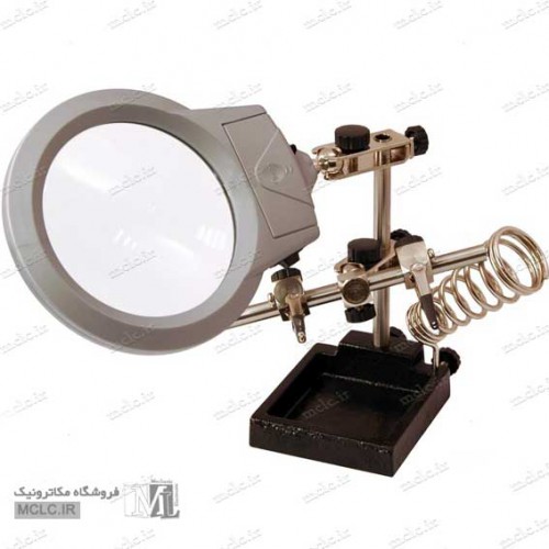 HELPING HAND MAGNIFIER LED LIGHT WITH SOLDERING STAND ELECTRONIC EQUIPMENTS